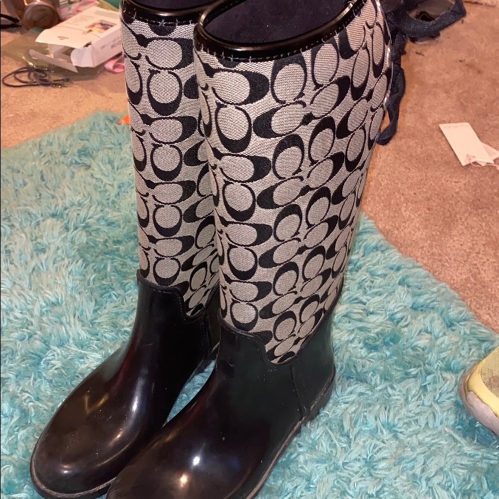 Like new Coach Tristee Rain Boots